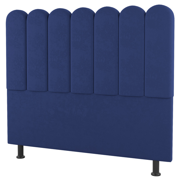 Cabeceira Cama Box Casal Lana 140cm Suede Azul - Desk Design