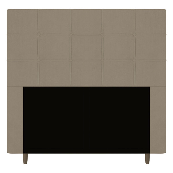 Cabeceira Cama Box Casal Leiria 140cm Suede Bege - Desk Design