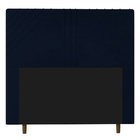 Cabeceira Cama Box Casal Lisboa 140cm Veludo Azul Marinho - D
