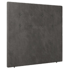 Cabeceira Cama Box Casal Luana 140cm Veludo Cinza - Desk Desi