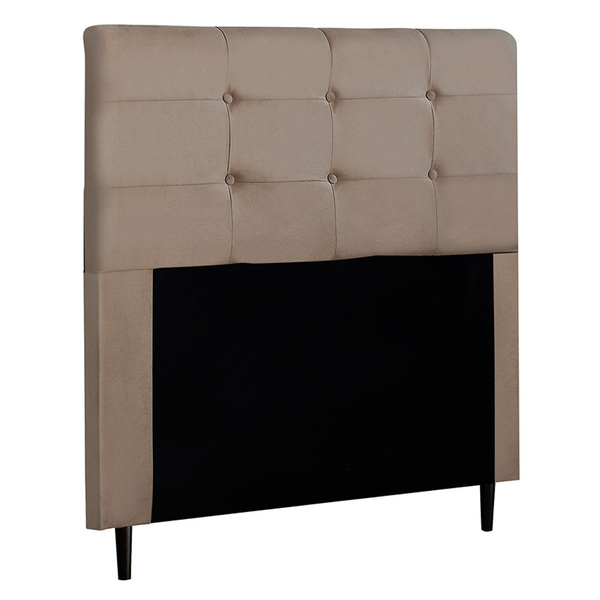 Cabeceira Cama Box Casal Luna 140cm Suede Bege - Desk Design