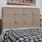 Cabeceira Cama Box Casal Luna 140cm Suede Bege - Desk Design