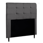 Cabeceira Cama Box Casal Luna 140cm Suede Cinza - Desk Design
