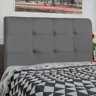 Cabeceira Cama Box Casal Luna 140cm Suede Cinza - Desk Design