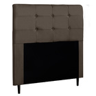 Cabeceira Cama Box Casal Luna 140cm Suede Marrom - Desk Design