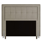 Cabeceira Cama Box Casal Luxor 140cm Com Tachas E Frame Suede