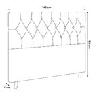 Cabeceira Cama Box Casal Madrid 140cm Corano Branco - Desk De