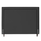 Cabeceira Cama Box Casal Maísa 140cm Com Frame Veludo Cinza -