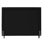 Cabeceira Cama Box Casal Maísa 140cm Com Frame Veludo Preto -