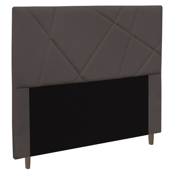 Cabeceira Cama Box Casal Mali 140cm Suede Marrom - Desk Design