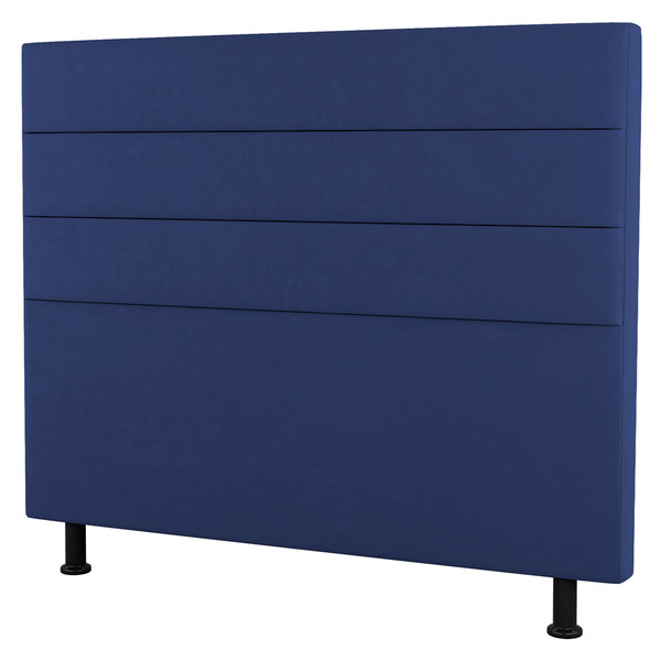 Cabeceira Cama Box Casal Malik 140cm Suede Azul - Desk Design