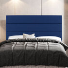 Cabeceira Cama Box Casal Malik 140cm Suede Azul - Desk Design