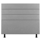 Cabeceira Cama Box Casal Malik 140cm Suede Cinza Claro - Desk