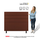 Cabeceira Cama Box Casal Malik 140cm Suede Terracota - Desk D