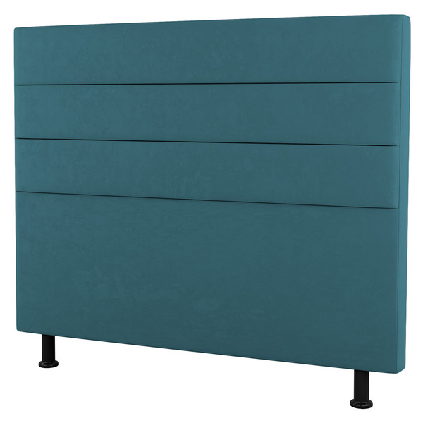Cabeceira Cama Box Casal Malik 140cm Suede Turquesa - Desk De