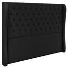Cabeceira Cama Box Casal Malva Premium 154cm Linho Preto - De