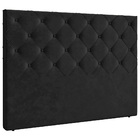 Cabeceira Cama Box Casal Millano 140cm Veludo Preto - Desk De