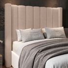 Cabeceira Cama Box Casal Montainne 160cm Linho Bege - Desk De