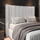 Cabeceira Cama Box Casal Montainne 160cm Sintético Branco - D