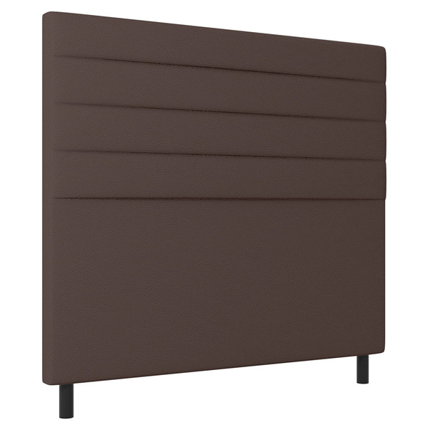 Cabeceira Cama Box Casal Napoli 140cm Sintético Marrom - Desk