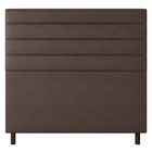 Cabeceira Cama Box Casal Napoli 140cm Sintético Marrom - Desk