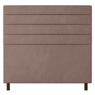 Cabeceira Cama Box Casal Napoli 140cm Veludo Rosé - Desk Desi