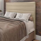 Cabeceira Cama Box Casal Natali 140cm Sintético Bege - Desk D