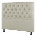 Cabeceira Cama Box Casal Nice 140cm Sintético Bege - Desk Des