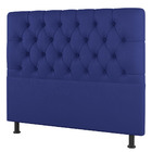 Cabeceira Cama Box Casal Nice 140cm Suede Azul - Desk Design