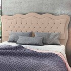 Cabeceira Cama Box Casal Olympia 162cm Linho Bege - Desk Desi