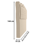 Cabeceira Cama Box Casal Olympia 162cm Sintético Bege - Desk