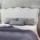 Cabeceira Cama Box Casal Olympia 162cm Sintético Branco - Des