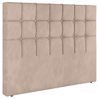 Cabeceira Cama Box Casal Pari 140cm Veludo Bege - Desk Design