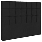 Cabeceira Cama Box Casal Pari 140cm Veludo Preto - Desk Design