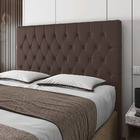 Cabeceira Cama Box Casal Petra 140cm Sintético Marrom - Desk