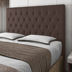 Cabeceira Cama Box Casal Petra 140cm Sintético Marrom - Desk
