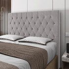 Cabeceira Cama Box Casal Petra 140cm Veludo Prata - Desk Desi