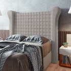 Cabeceira Cama Box Casal Pilar 180cm Veludo Prata - Desk Desi