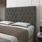 Cabeceira Cama Box Casal Potenza 140cm Veludo Cinza - Desk De