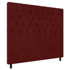 Cabeceira Cama Box Casal Potenza 140cm Veludo Vinho - Desk De