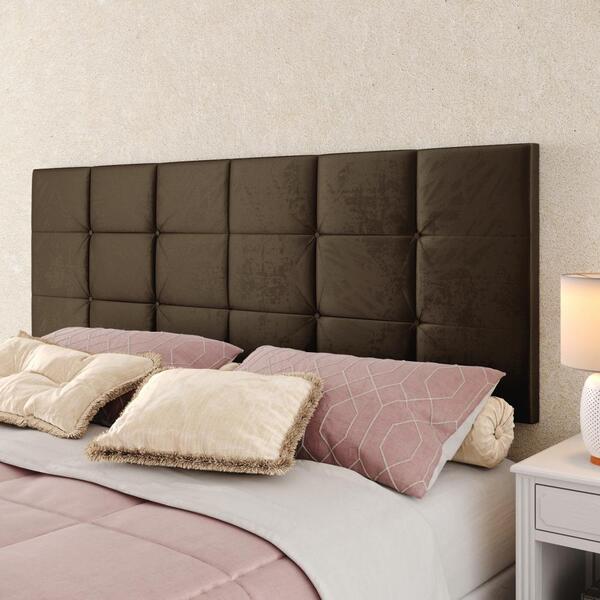 Cabeceira Cama Box Casal Queen 1,60 Suspensa Bia Suede - Marr