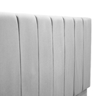 Cabeceira Cama Box Casal Queen 160 Cm Maju Veludo Cinza - Nav