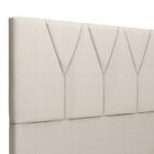 Cabeceira Cama Box Casal Queen 160cm Aura Linho W01 Cru - Mpo