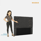 Cabeceira Cama Box Casal Queen 160cm Cléo Linho Rústico - Loj