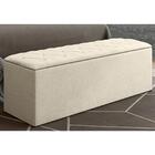 Cabeceira Cama Box Casal Queen 160cm Com Calçadeira Baú Paris