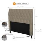 Cabeceira Cama Box Casal Queen 160cm Cristal Corino Areia - J