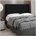 Cabeceira Cama Box Casal Queen 160cm D10 Ônix Corano Preto -