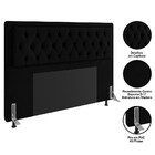 Cabeceira Cama Box Casal Queen 160cm D10 Turqueza Corano Pret