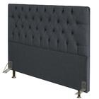 Cabeceira Cama Box Casal Queen 160cm Diamante Linho Chumbo