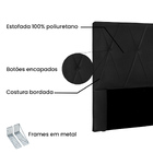 Cabeceira Cama Box Casal Queen 160cm Elisa Suede - Loja Sheep